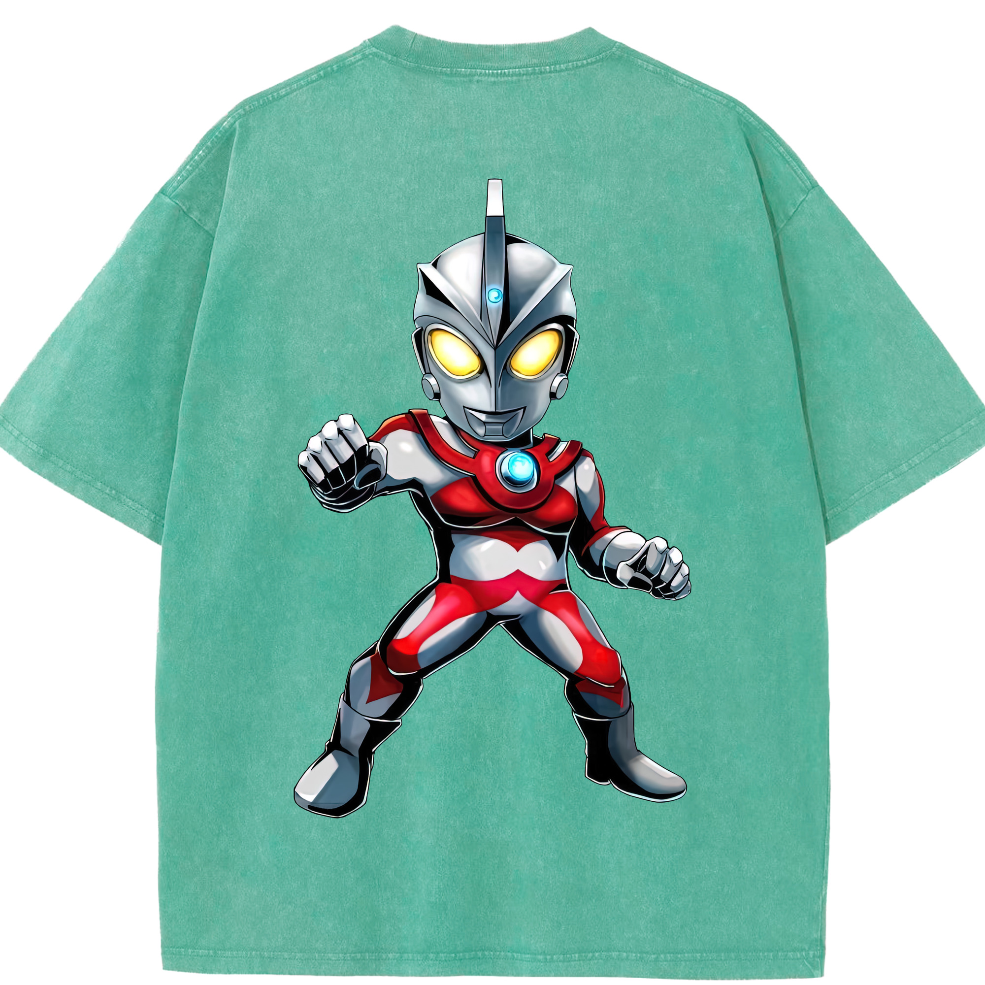 （画像用） ウルトラマン Ultraman 綿100% ヴィンテージ風 半袖Tシャツ（背面プリント）